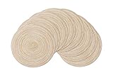 SHACOS Round Braided Placemats Set of 8 Round Table