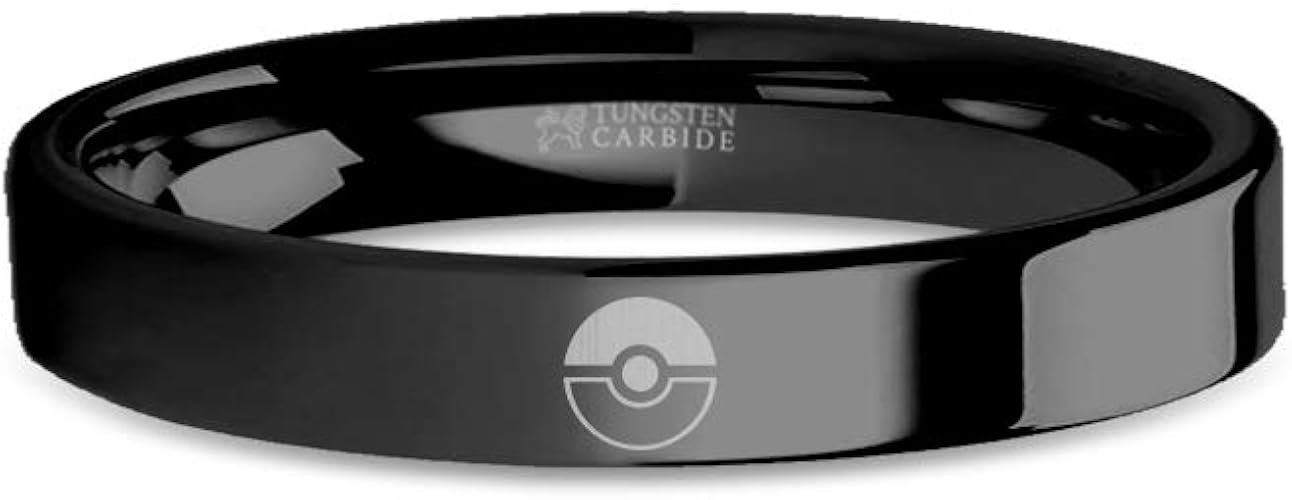 Amazon Co Jp Hanover Jewelers ポケモン Go モンスターボール レーザー刻印 ブラックメッキ タングステンリング 4mm ジュエリー Amazon Co Jp Hanover Jewelers ポケモン Go モンスターボール レーザー刻印 ブラックメッキ タングステンリング 4mm ジュエリー