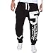 Cottory Men's Harem Casual Baggy Hiphop Dance Jogger Sweatpants Trousers Black X-Large