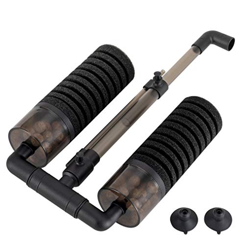 hygger Aquarium Double Sponge Filter, Comes with 2 Spare Sponges (S) Pricepulse