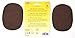 Kleiber Sew-on Nappa Leather Elbow and Knee Patches 12.5 cm x 10 cm, Brown, 2 per Pack