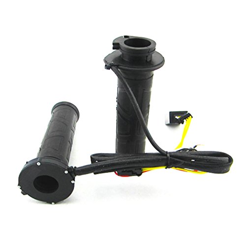 Iztoss Motorcycle 7/8" 22mm Electric Hand Heated Molded Grips ATV Warmers Hot Handlebar
