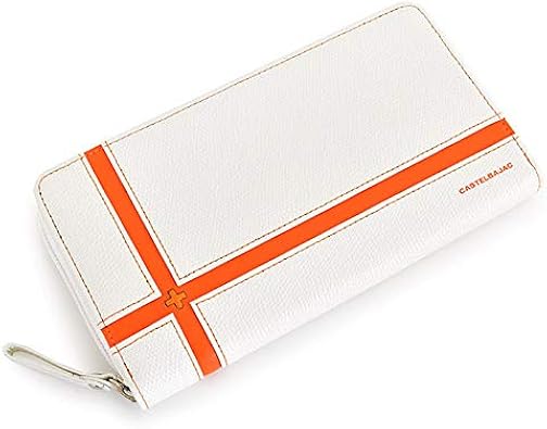 Amazon カステルバジャック 財布 長財布 ラウンドファスナー 白 ホワイト Castelbajac メンズ 紳士 Castelbajac カステルバジャック 財布
