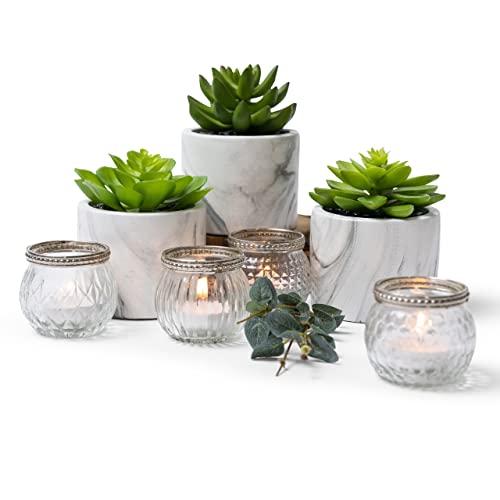 Kurrajong Farmhouse 4 Small Candle Holders Wedding Candle tealight