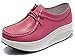 DADAWEN Women's Leather Strength Fitness Walking Sneaker