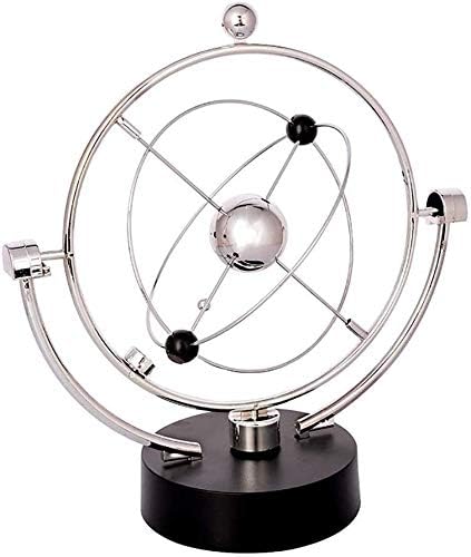 Mnjin explore the world Educational Swivel Globe Swivel Globe Orbit Spinner - Kinetic Orbital Revolving Physics Science Toy Gadget Ideal For All Offices,Educational Desktop World Globe for K