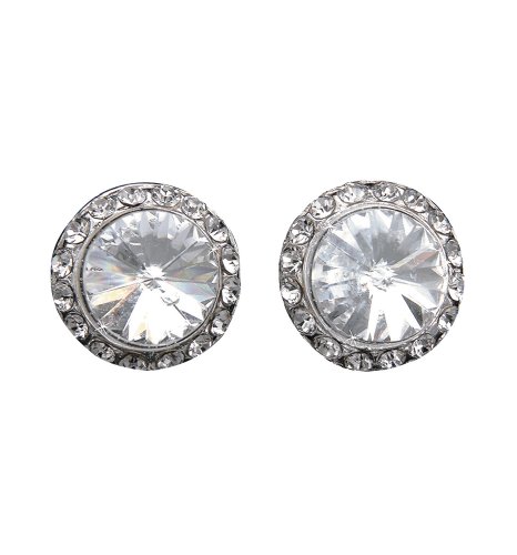 10mm Celestial Button Clip-On Earrings EC8AS One-Size