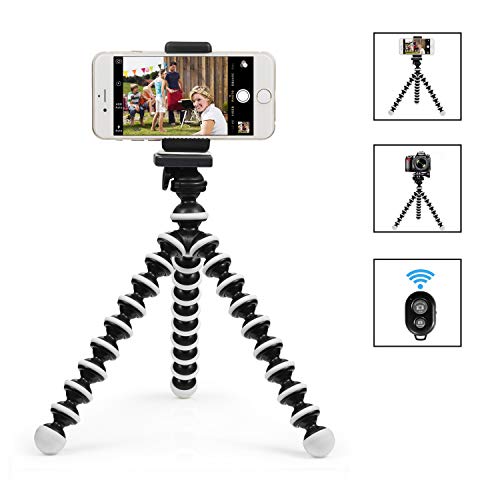Sweego Phone Tripod, Flexible Cell Phone Holder with Wireless