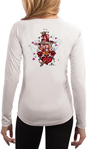 Bullseye Tattoos Women's Dice Pinup UPF 50+ Performance T-shirt XX-Large White