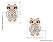 Rhinestones Cute Owl Earring