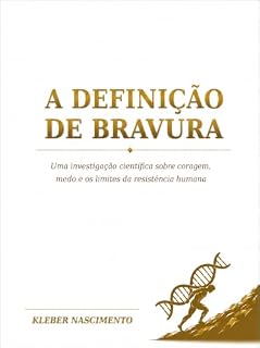 Livro A DEFINICÃO DE BRAVURA : VERSÃO - BRANCO DOURADO.