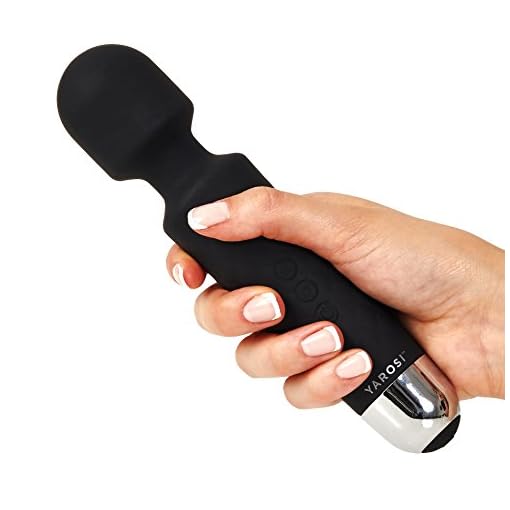 Cordless-Wand-Massager-by-Yarosi-Strongest-Therapuetic-Vibrating-Power-Best-Rated-for-Travel-Gift-Magic-Stress-Away-Perfect-for-Muscle-Aches-and-Personal-Sports-Recovery-USB-Mini-Black