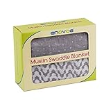 Enovoe Muslin Swaddle Blankets - (2 Pack) - 100% Cotton, All-in-One Baby Swaddle Blanket for Boys and Girls - for Receiving, Swaddling, Wrapping - Burp Cloth, Nursing Cover and Stroller Cover