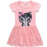 GUAngqi Toddler Girls Dress Skirts with Cat Pattern
