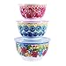 The Pioneer Woman Floral Melamine Mixing Bowl Sets with Lids (Dazzling Dahilas)