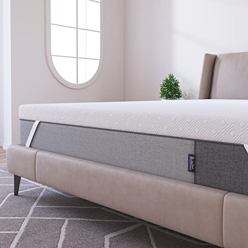 BedStory 4 Inch Memory Foam Mattress Topper Queen Size, Premium Extra