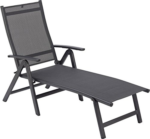Kettler Easy Alu Klappliege anthrazit Outdoorgewebe