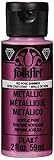 FolkArt Metallic Acrylic Paint in Assorted Colors (2 oz), 652, Rose Shimmer