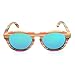 Polarized Bamboo Sunglasses Fishing Glasses With Colorful lines (Green, 1.96)