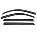 Window Visor Compatible with 2013-2018 Nissan Altima Sedan, Acrylic Unpainted Black Sun Rain Shade Guard Wind Vent Air Deflector by IKON MOTORSPORTS, 2014 2015 2016