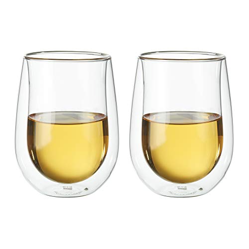 ZWILLING J.A. Henckels DoubleWall Stemless White Wine Glass Set, 10 fl. oz Pricepulse
