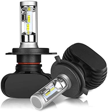 H4 LED Headlight Bulbs LED Headlamp Bulbs White Light,CSP Chips 50W 8000 Lumens 6500K Car Headlight Bulbs HB2 9003 Hi/Lo Xenon White Extremely Bright Conversion Kit Fog Light 2 Years Warranty - 2 Pack