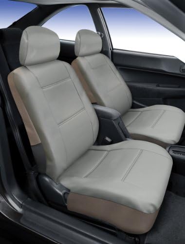 Saddleman Front Bucket Custom Made Seat Covers - Leatherette Fabric (Grey)