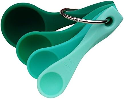 Ombre Measuring Spoons (Set of 4) Made of Flexible, Durable, BPA-Free Silicone