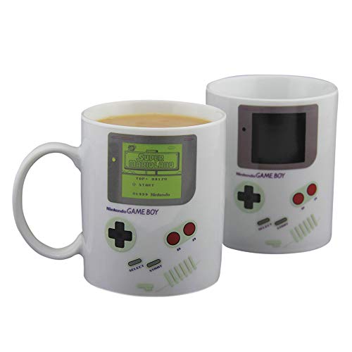 Paladone Gameboy Heat Changing Coffee Mug – Gift for Gamers, Fathers, Coffee Enthusiasts