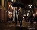 M&M² Lightweight Windproof Compact Travel Black Rain Umbrella Auto Open Close with Two Position Rotating LED Flashlight Handle