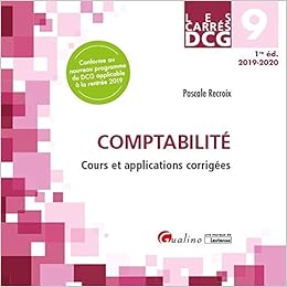 Amazon Fr Carres Dcg 9 Comptabilite Recroix Pascale Livres