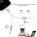 Headphone Jack Adapter Dongle for iPhone Xs/Xs Max/XR/ 8/8 Plus/X (10) / 7/7 Plus Adaptor to 3.5mm Splitter Converter Compatible with Listen to Music Adapter Audio and Charger Cable Support iOS 12thumb 2