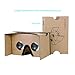 Google Cardboard v2 by IHUAQI 2 Pack with Headstrap Fully Assembled Compatible with Android and iPhone Up to 6inch Including Comfortable Nose Foam and Forehead Pad