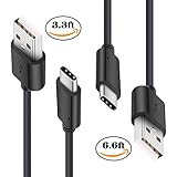 USB Type C Charger Cable, JULAM Fast Charging Cord for Samsung Galaxy Note 8, S8, S8 Plus, LG G6 G5 V20 V30, Nintendo Switch, Macbook and More (3.3ft + 6.6ft)