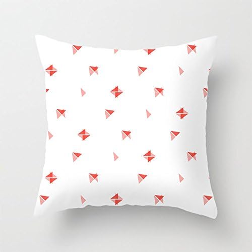 Heavyxias Decorative 18 x 18 Inch Canvas Pillow Cover Cushion Case, Triangle Combination