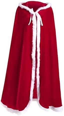Dora Bridal Christmas Cloak Sexy Hooded Xmas Costume Velvet Halloween Cosplay Cape Hoodie Outfit