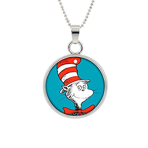 Dr Seuss Cat in The Hat Premium Quality 18" Pendant Necklace with Gift Box