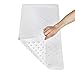 Natural Rubber Mildew Resistant Non Slip Bath Mat 15 W x 33 L Inches,Fits Any Size Bath Tub(White)