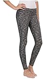 32 Degrees Cool Weatherproof Ladies Active Yoga Legging, Black Space Dye