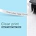 Oulei Compatible Label Tape Replacement for Dymo Labels Tape 45013 45010, 1/2 Inch Black on White/Clear Tape, Work with Dymo LabelManager 160 360D 210D 280 420 Refill Cartridge, 3-Pack.