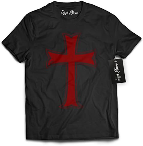 Revel Shore Crusader Knights Templar Distressed Cross T-Shirt