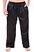 Alexander Del Rossa Mens Satin Solid Color Pajama Pants, Long Pj Bottoms