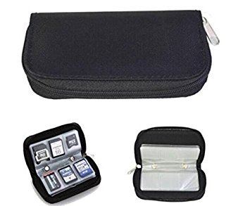 Drhob 1pcs Memory Card Storage Carrying Pouch Case Holder Wallet For CF/SD/SDHC/MS/DS