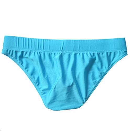 ANJUNIE Mens Thong G-String Underwear Shorts Underpants Soft Briefs Panties Comfort(Sky Blue,S)