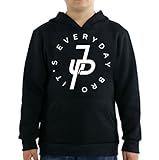 Logan Paul and Jake Paul Team 10 Kids Hoodie (Large / 10-12 Yrs, Black)