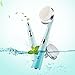 TOUCHBeauty 2 in 1 Sonic Vibration Eye Massager with Soft Facial Cleanser Brush, Waterproof Face Exfoliating Cleanser, Removes Dark Circles and Puffiness Eye Treatment Device TB-1581