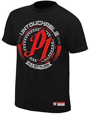 WWE AJ Styles Untouchable T-Shirt Black 4XL