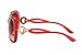 Sunny&Love Womens Fashion Oversized Color Lens Red Frame Square Sunglasses