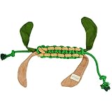 Mr.Doggie Durable Rope Dog Toy Squeaky Dog Chew Toy Indestructible Chewer