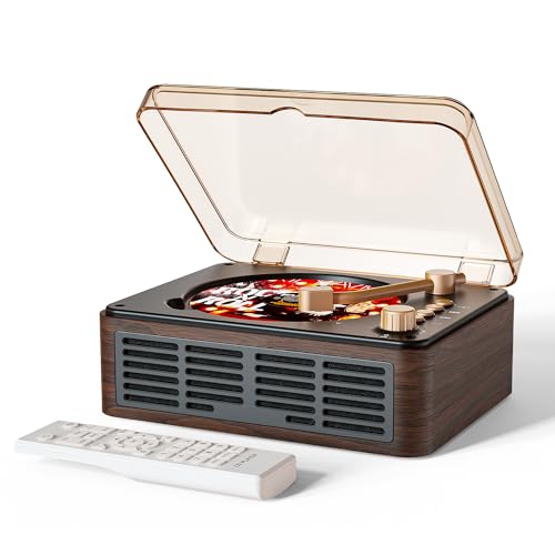 CARONSORT Retro Bluetooth CD Player Brown